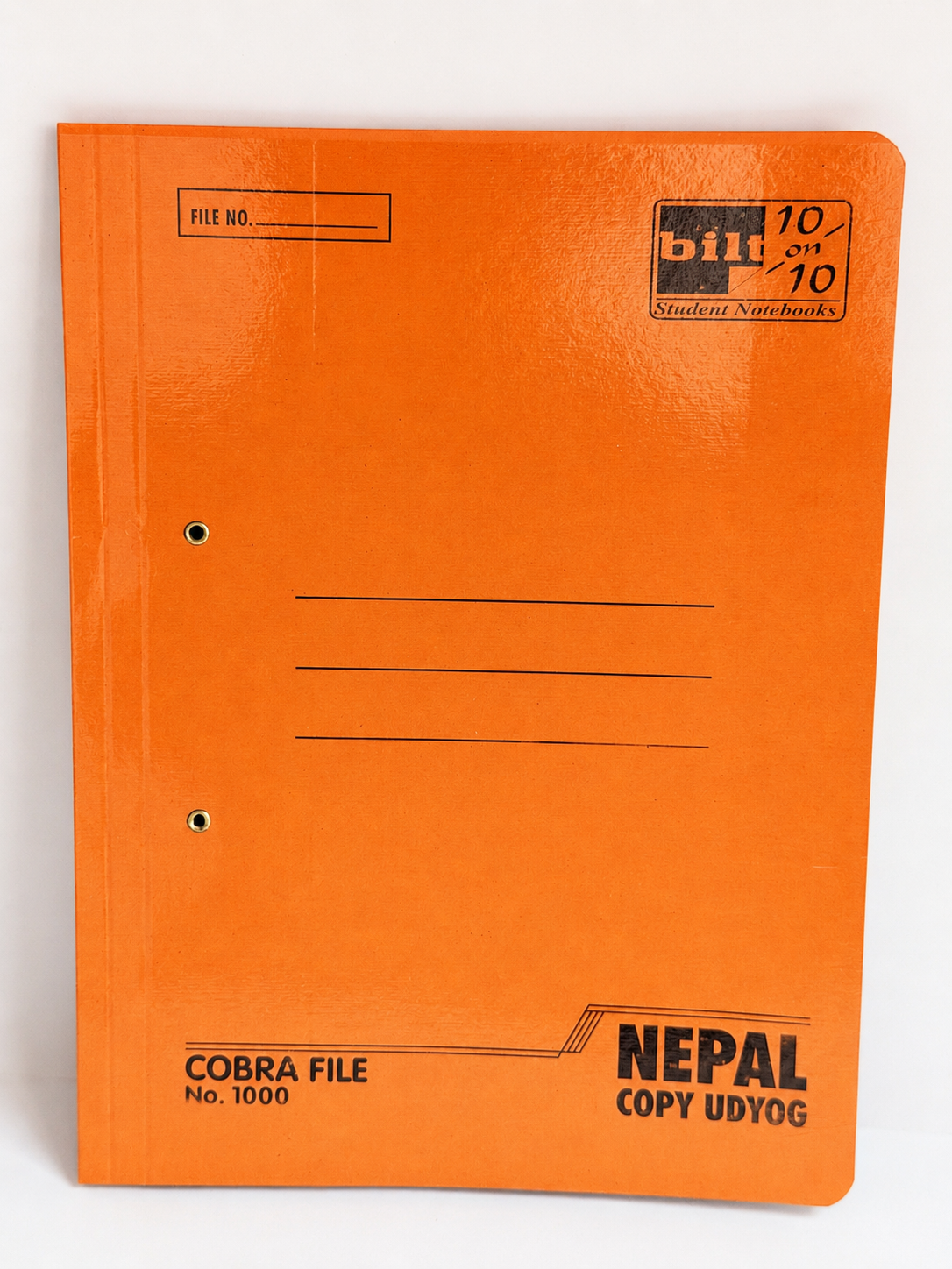 Nepal Copy Udyog Cobra File 1000 Orange