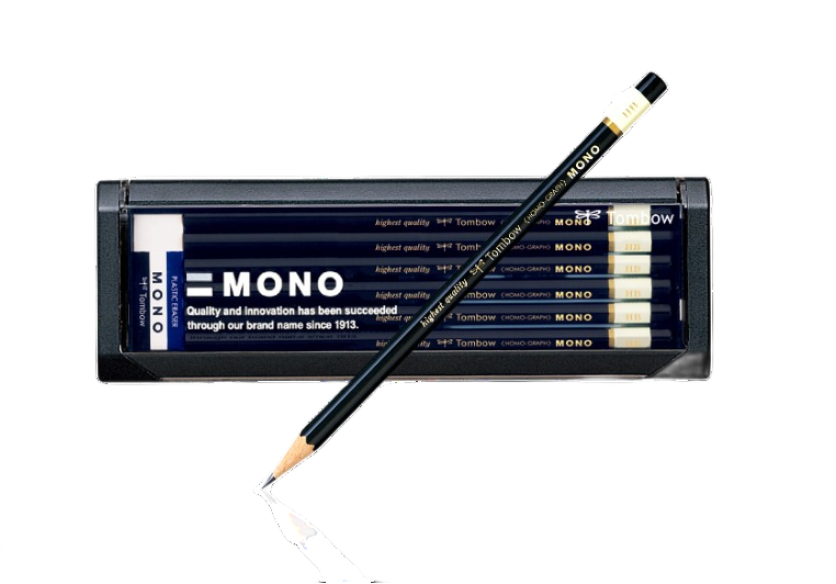 Tombow Mono Pencils 4B 1 Pack Gray
