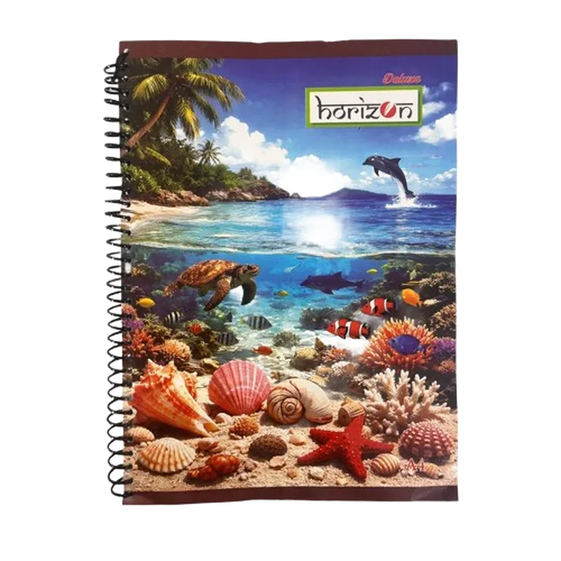 Horizon A4 Spiral Notebook Deluxe Plain 1 Dozen 200 Pages