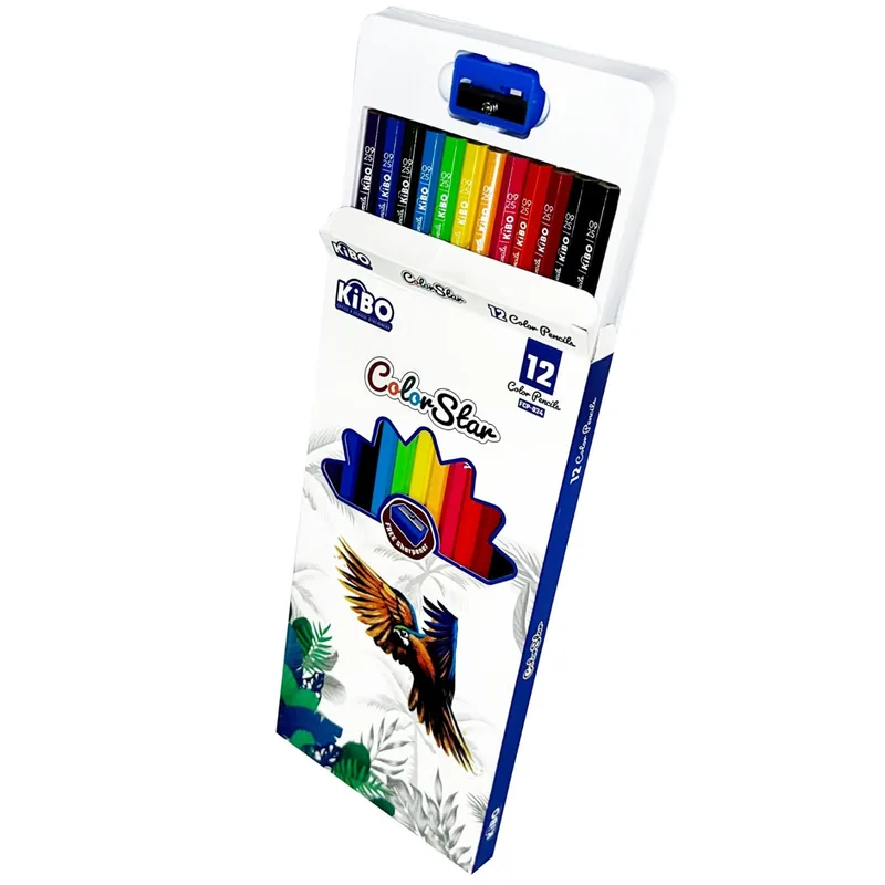 Kibo Color Pencils FCP-024 1 Packet Multicolor