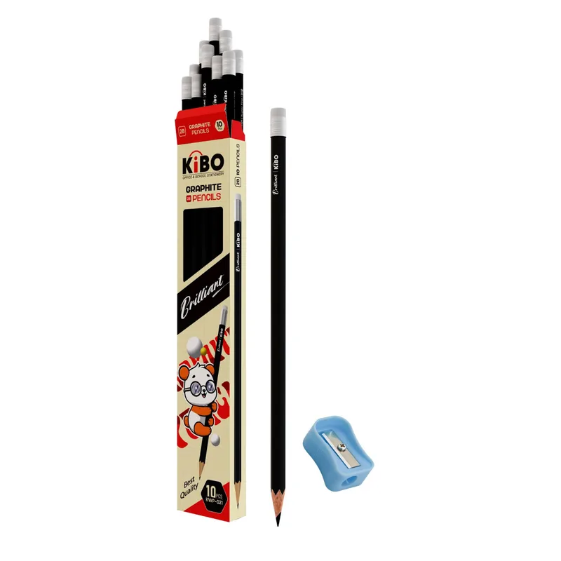 Kibo Graphite Pencils KWP-021 1 Box (10 Piece)