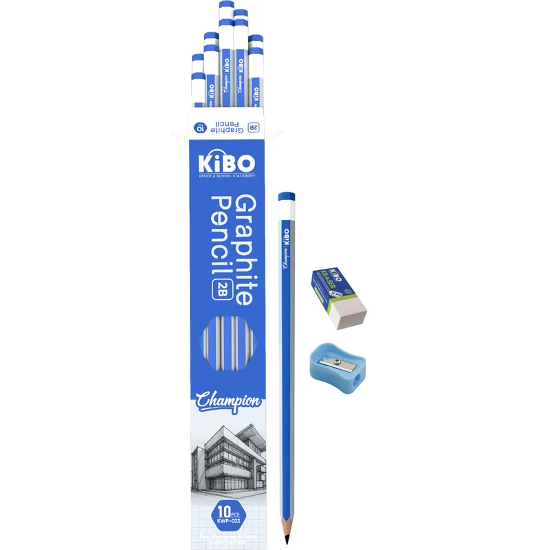 Kibo Graphite Pencils KWP-022 1 Box (10 Piece)