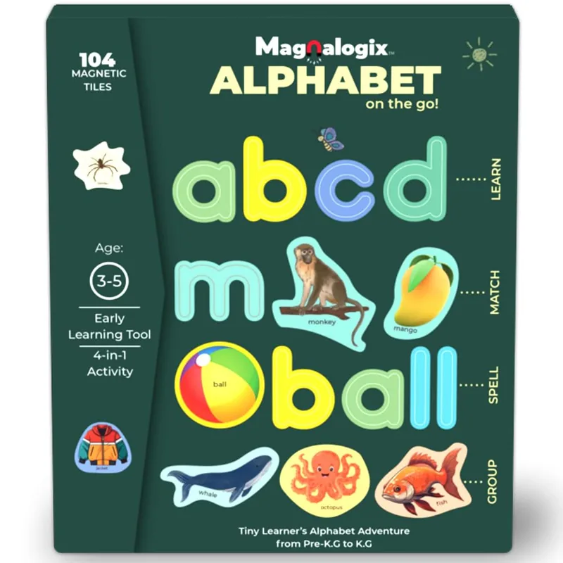 Toykraft Magnalogix Alphabet on the Go Multicolor