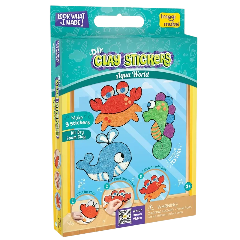 Imagimake Clay Sticker Aqua World Multicolor