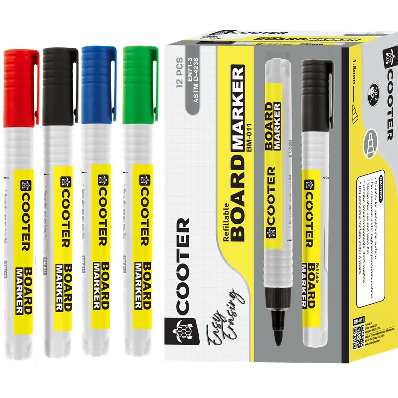Cooter Whiteboard Marker Blue 12 Piece
