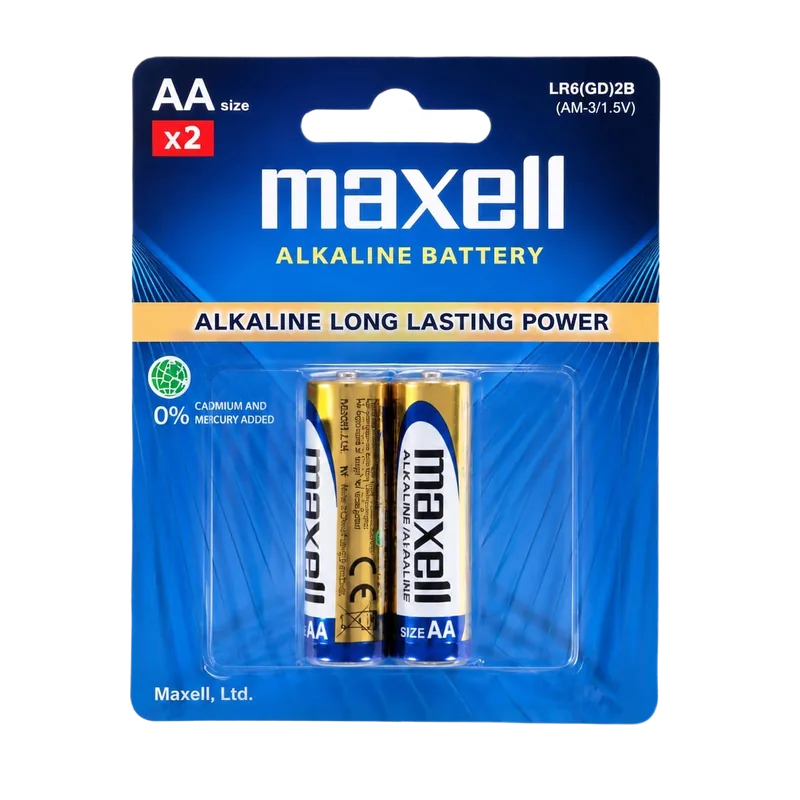 Maxell Alkaline Battery 1 Pack AA