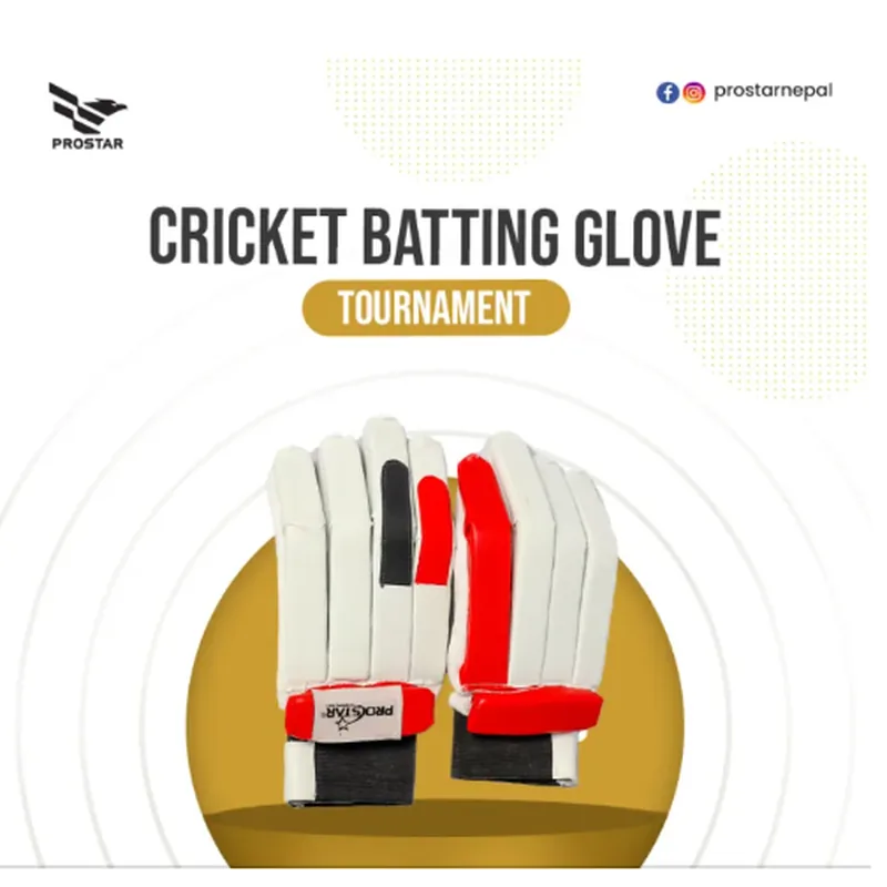 Prostar Cricket Batting Gloves Tournament 1 Pair Free Size Multicolor
