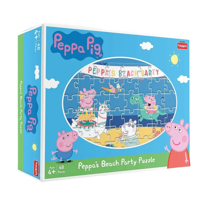 Funskool Peppa's Puzzles Beach Party Puzzle Multicolor