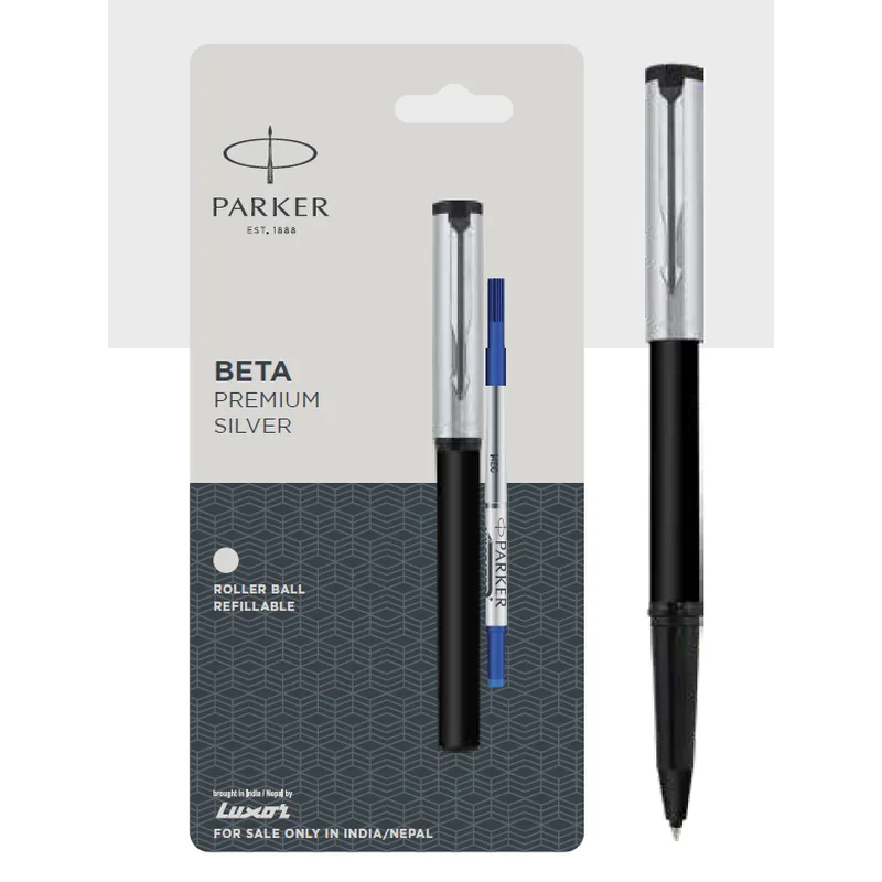 Parker Beta Premium Coated Roller Ball Pen Silver