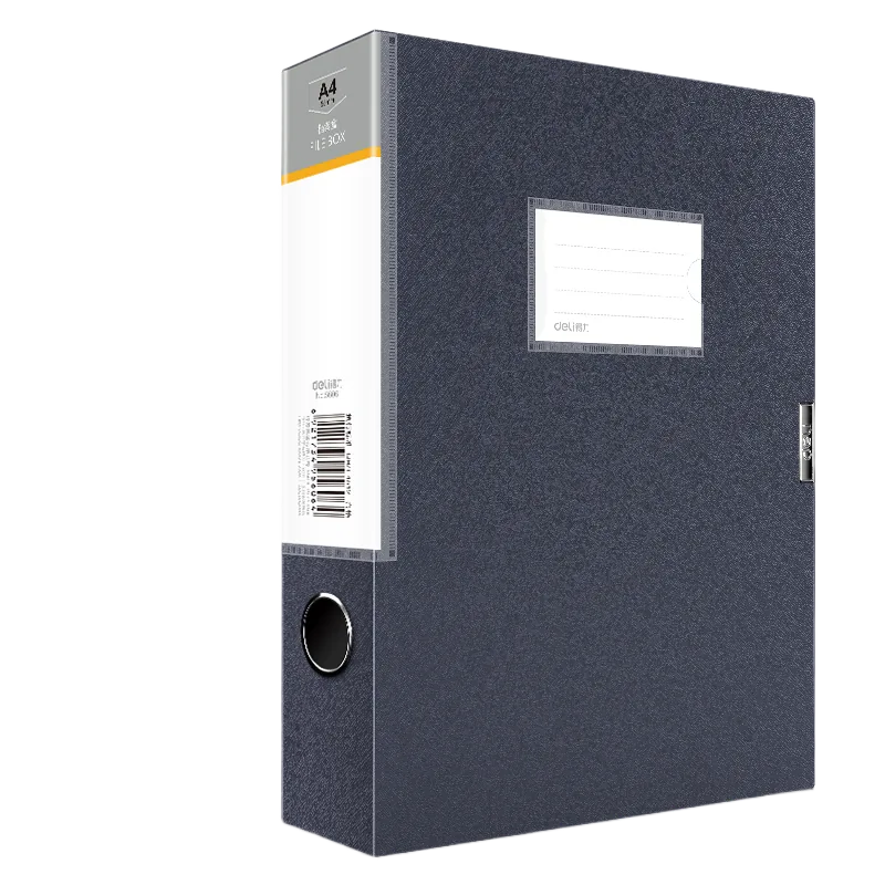 Deli Box File Black A4