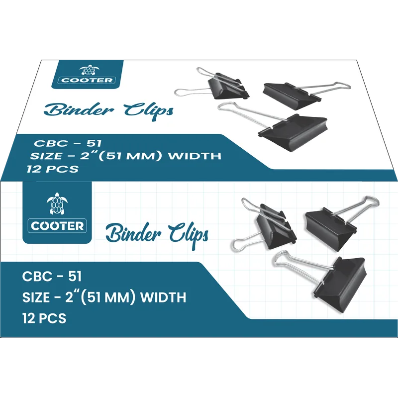 Cooter Binder Clip 51 mm 1 Box (12 Pcs)