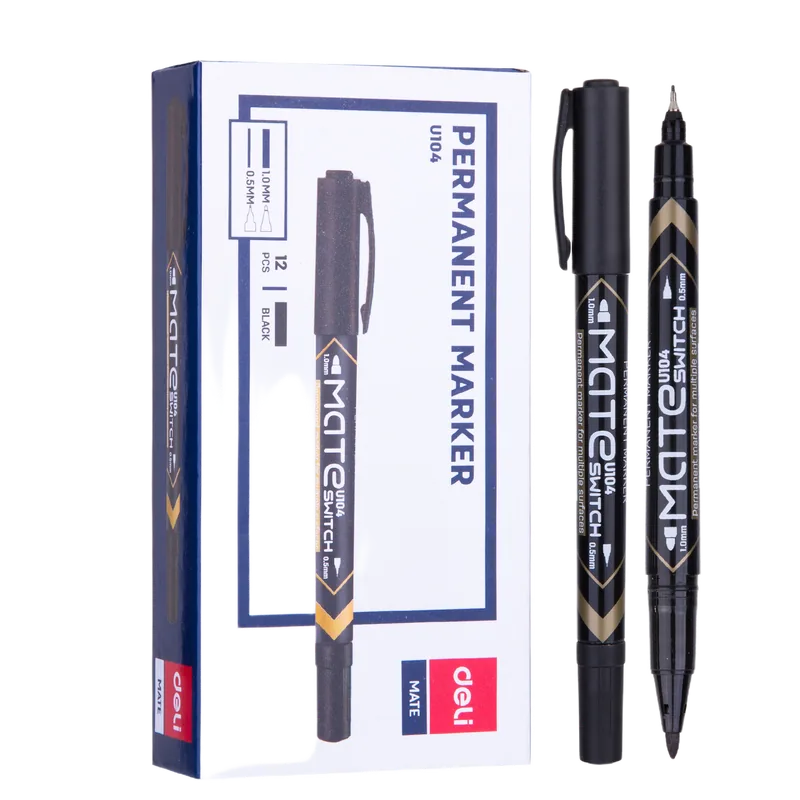 Deli Permanent CD Marker Black 1 Pack