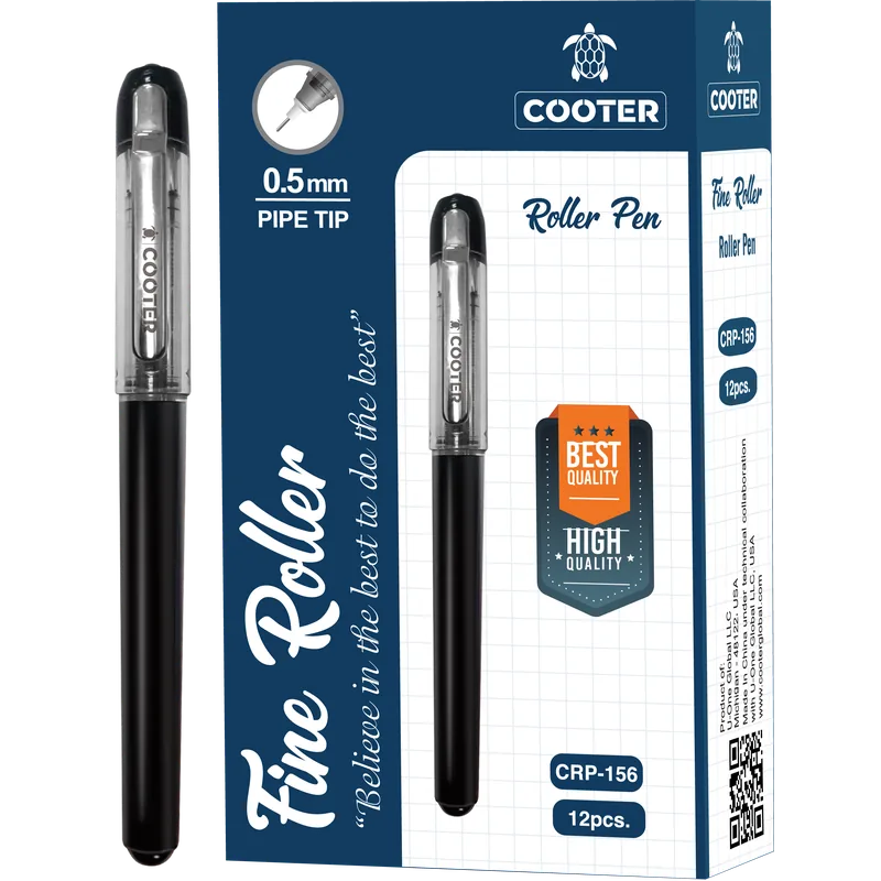 Cooter Roller Ball Pen CRP-156 Black 12 Piece