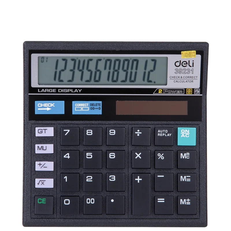 Deli Calculator E39231 Black