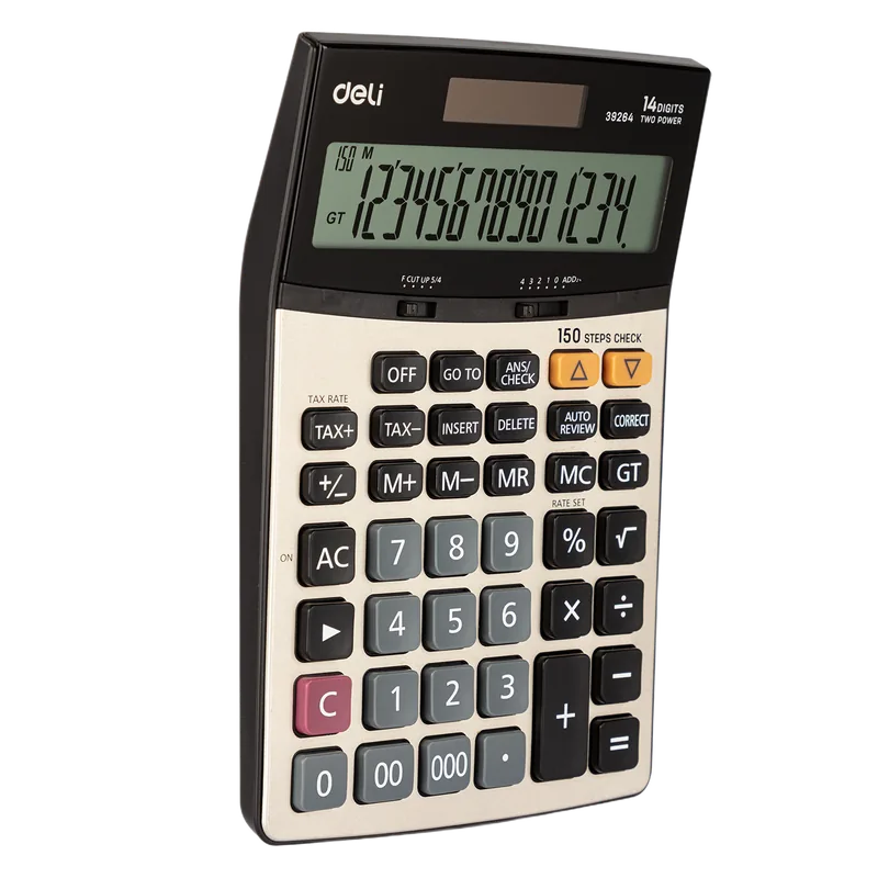 Deli Calculator 39264 Black & Brown