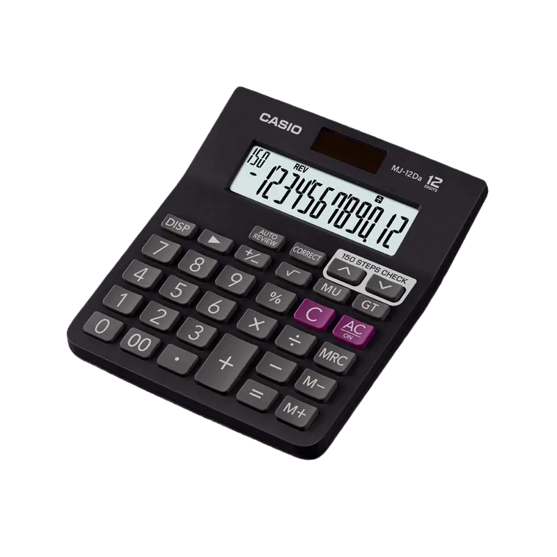 Casio Calculator MJ-12DA Black