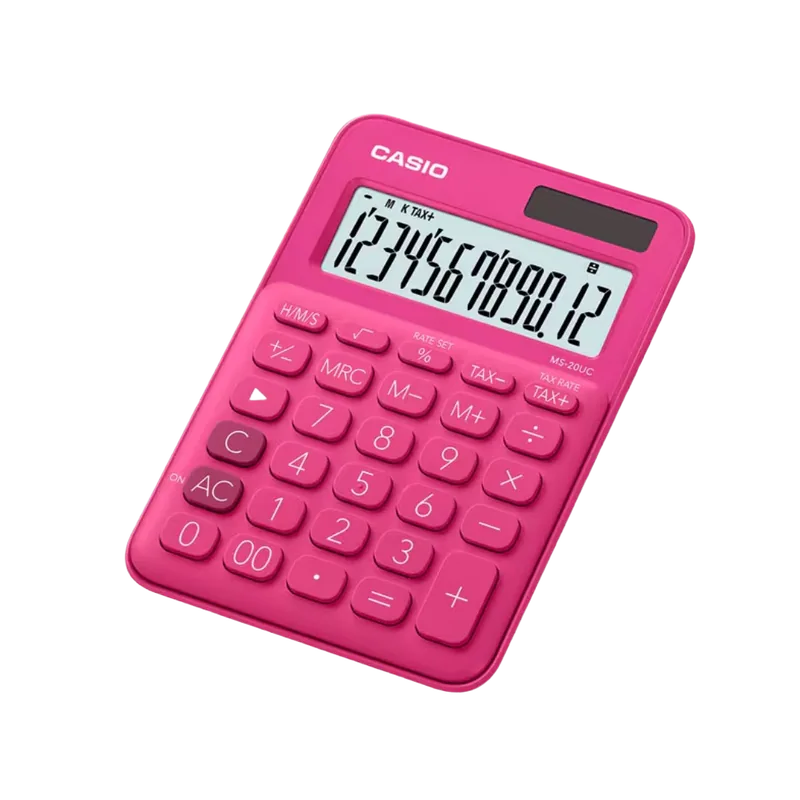 Casio Calculator MS-20UC Red