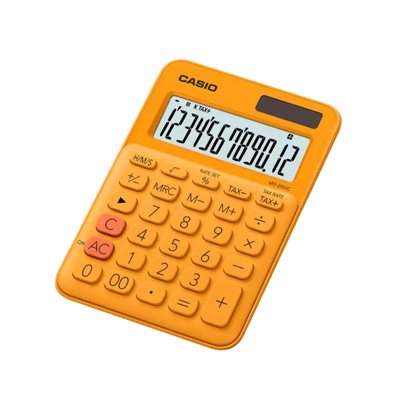 Casio Calculator MS-20UC Orange