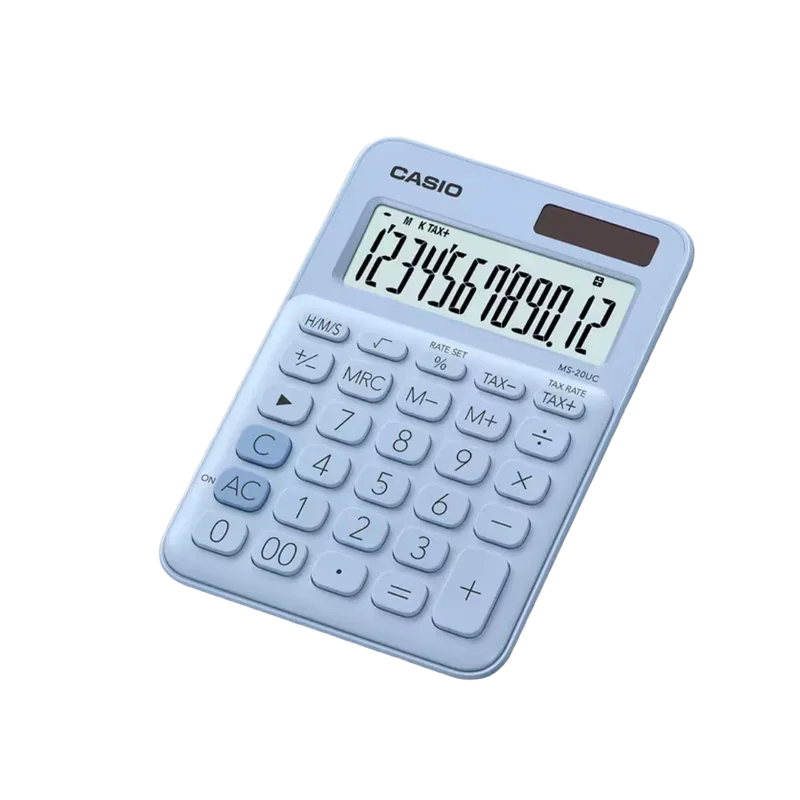 Casio Calculator MS-20UC Light Blue