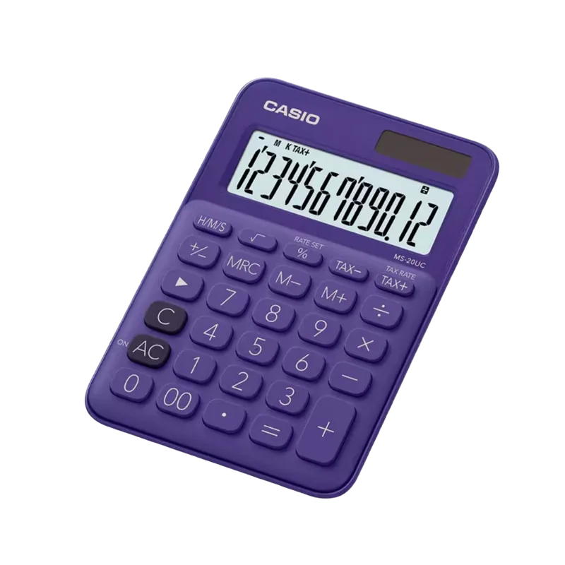 Casio Calculator MS-20UC Purple