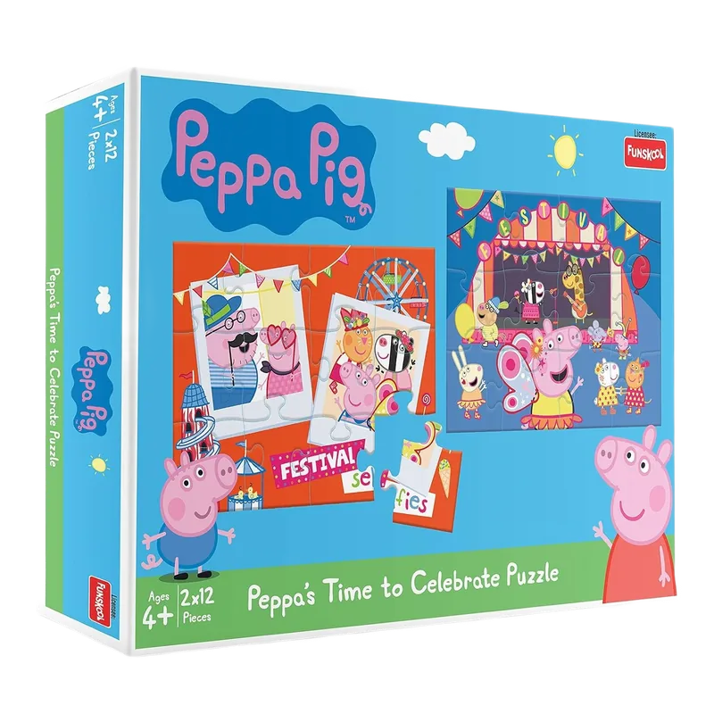 Funskool Peppa's Puzzles Celebration Puzzle Multicolor