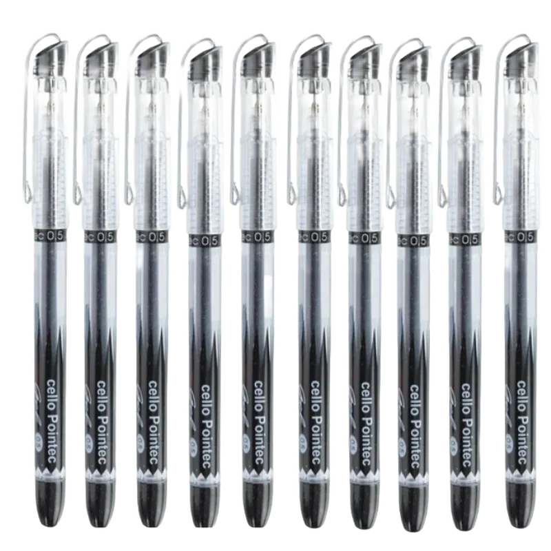 Cello Pointec Gel Pen Black