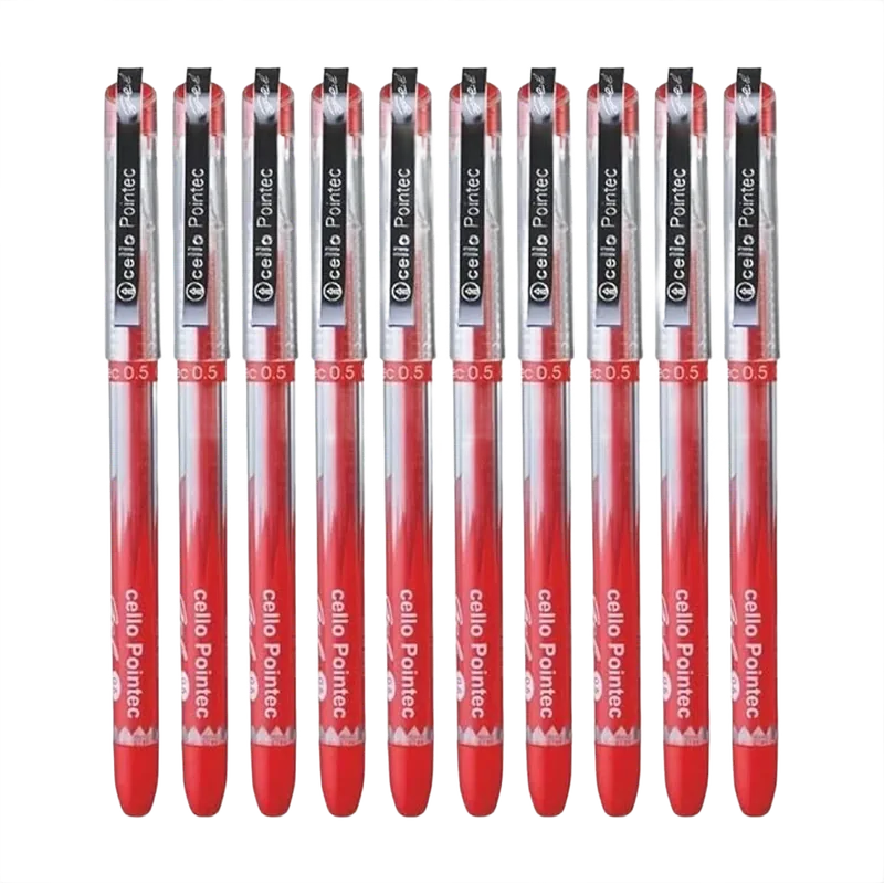 Cello Pointec Gel Pen Red 1 Pack
