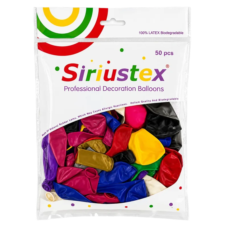 Siriustex Decoration Balloons 1 Pack Multicolor