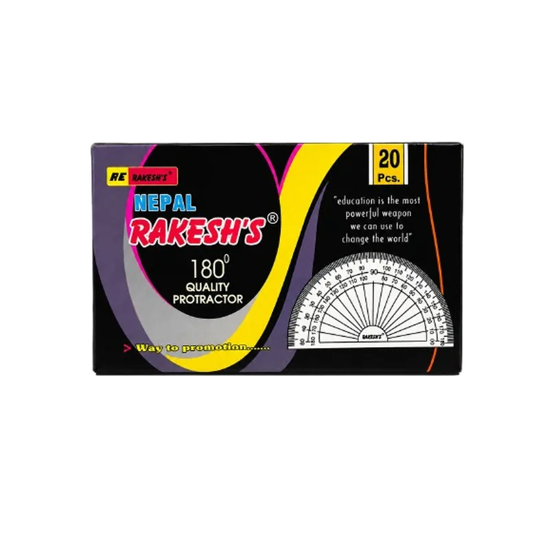 Rakesh's Protractor 1 Pack Transparent
