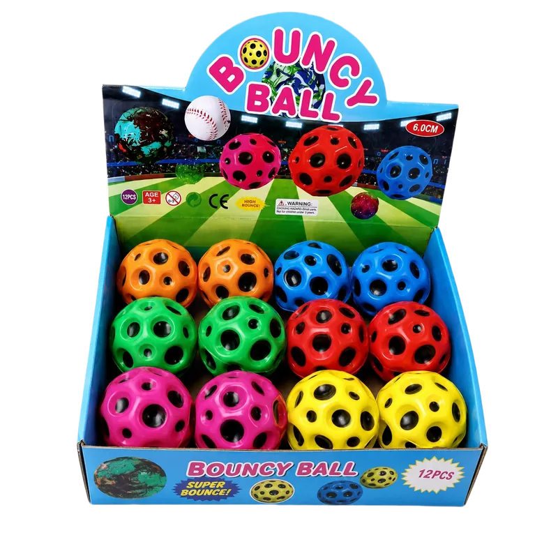 Foam Sponge Bouncy Balls 1 Pack Multicolor