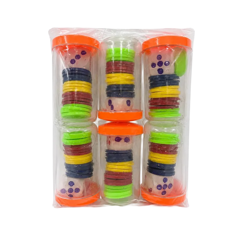 Prostar Ludo Men Normal | Ludo Dice & Coins Board Game Accessories | Big Shaker with Dice & Ludo Coins | 1 Container, 1 dice, 4 different Color Coins | Item No. PSLC-004 | 1 Piece
