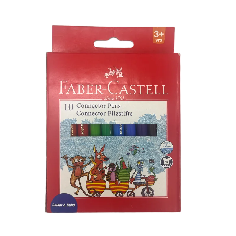 Faber Castell Connector Pens 10 Shades 1 Pack Multicolor