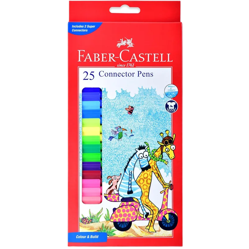 Faber Castell Connector Pens 25 Shades 1 Pack Multicolor