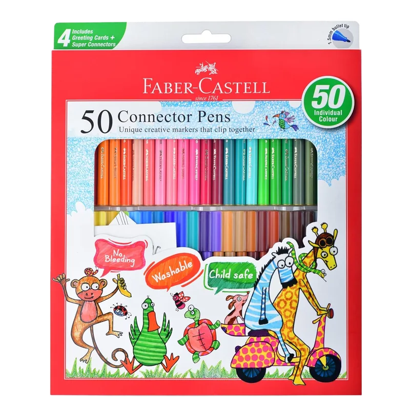 Faber Castell Connector Pens 50 Shades 1 Pack Multicolor