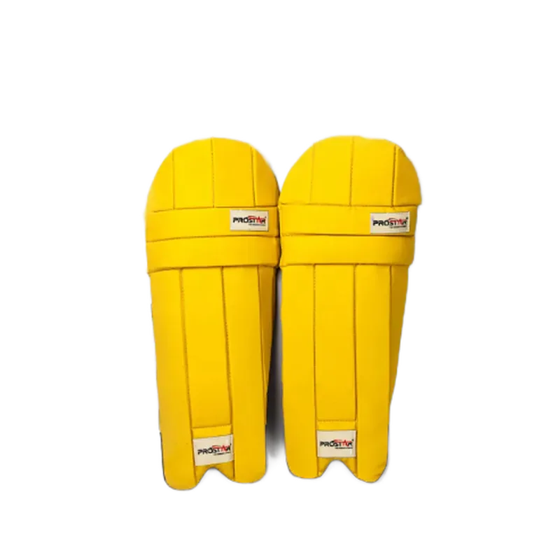 Prostar Cricket Batting Leg Guard Match 1 Pair Men Yellow