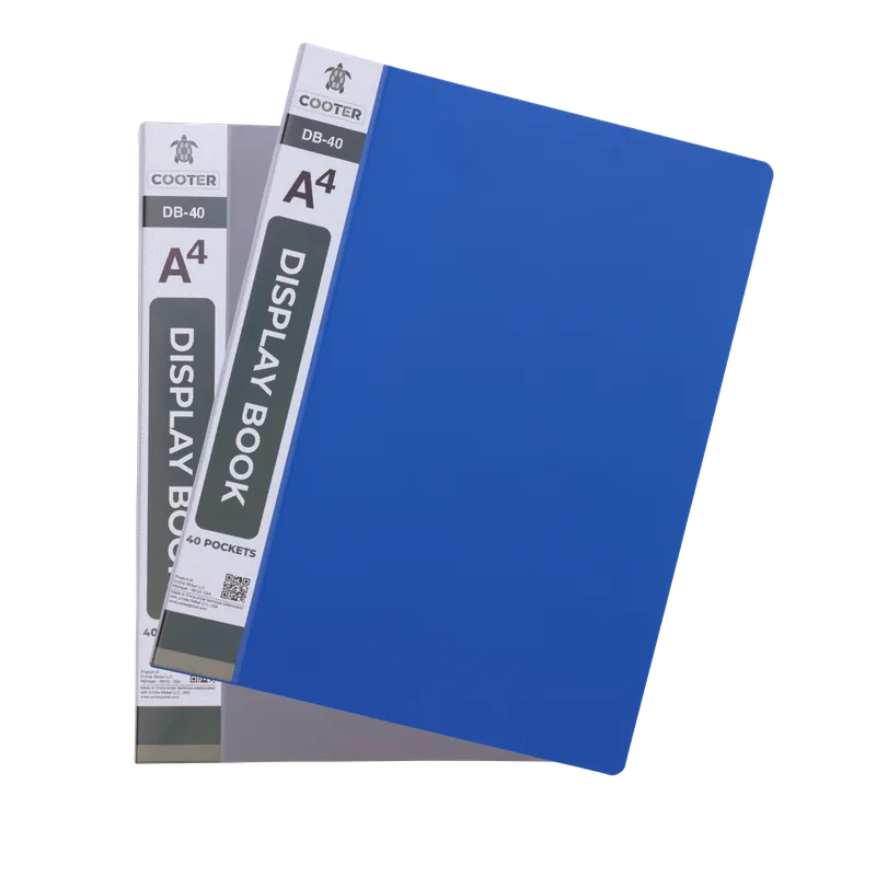 Cooter Display File 40 Pocket Blue A4