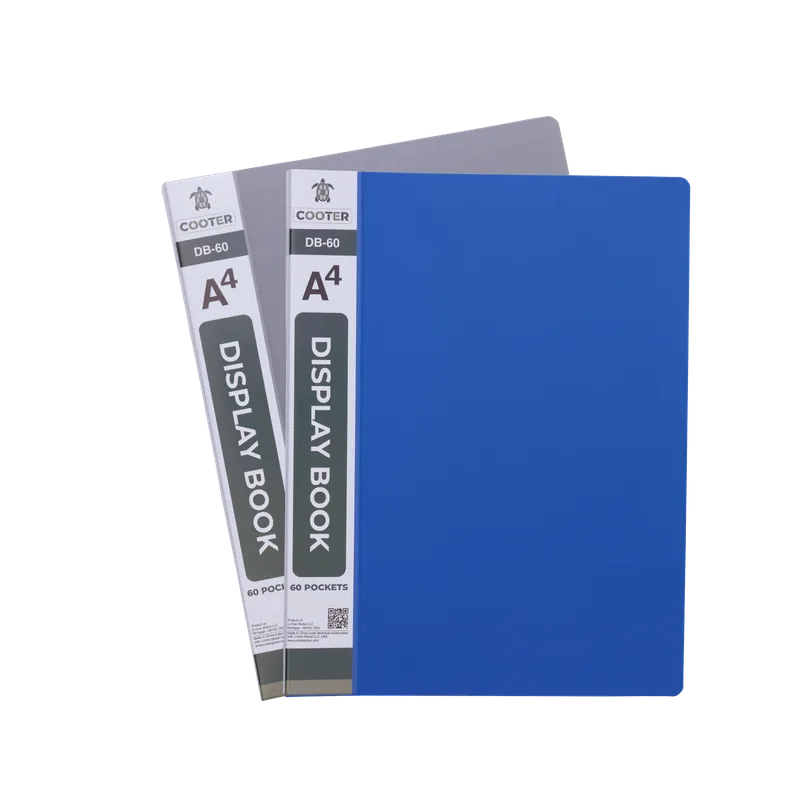 Cooter Display File 60 Pocket Grey 12 Piece A4