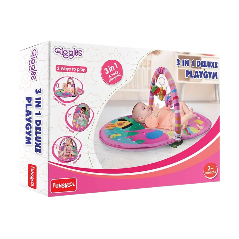 Giggles 3 in 1 Deluxe Playgym Multicolor