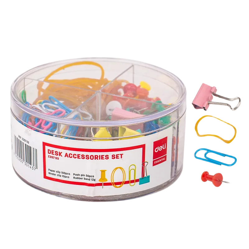 Deli Desk Accessories Set 1 Box Multicolor