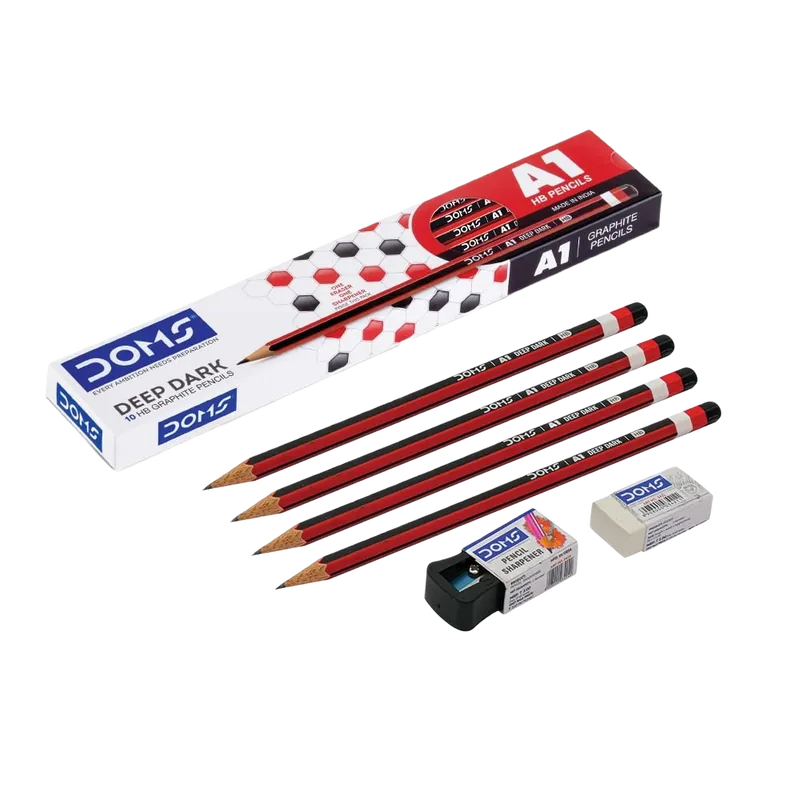 Doms A1 Deep Dark HB Pencils 1 Pack