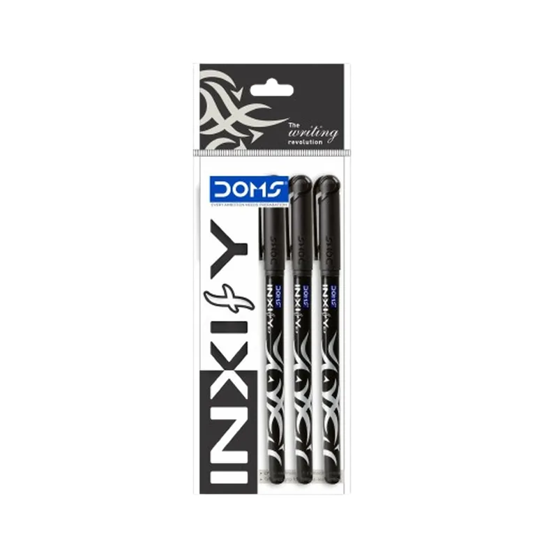 Doms Inxify Ball Pen Black 1 Pack Blue