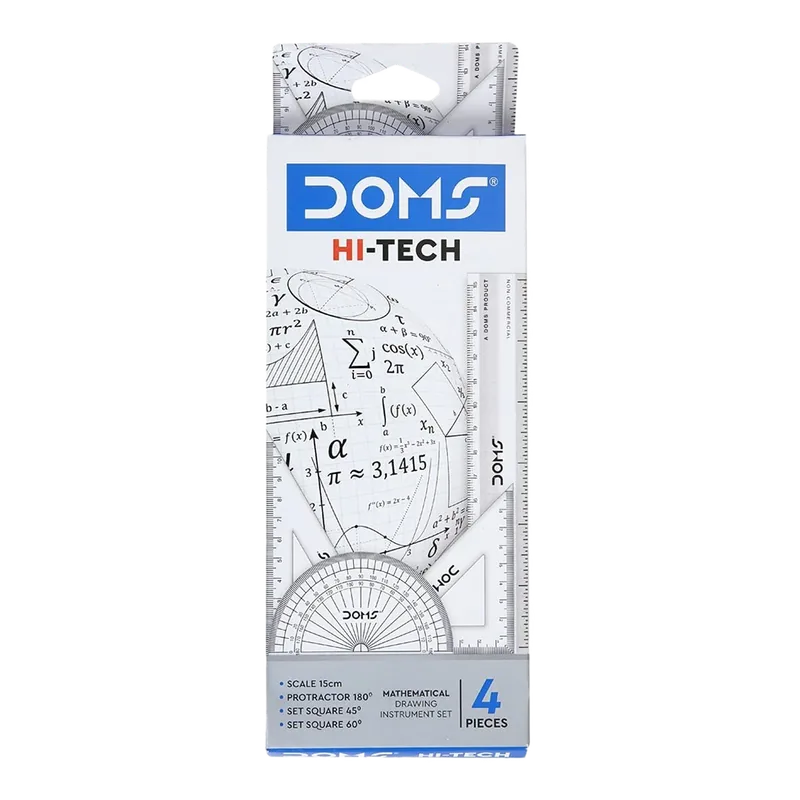 Doms Hitech Mathematical Instrument Set 1 Pack