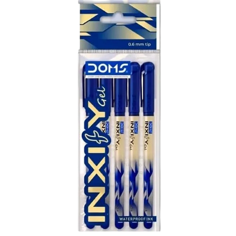 DOMS Inxify Gel Pen Blue 1 Box
