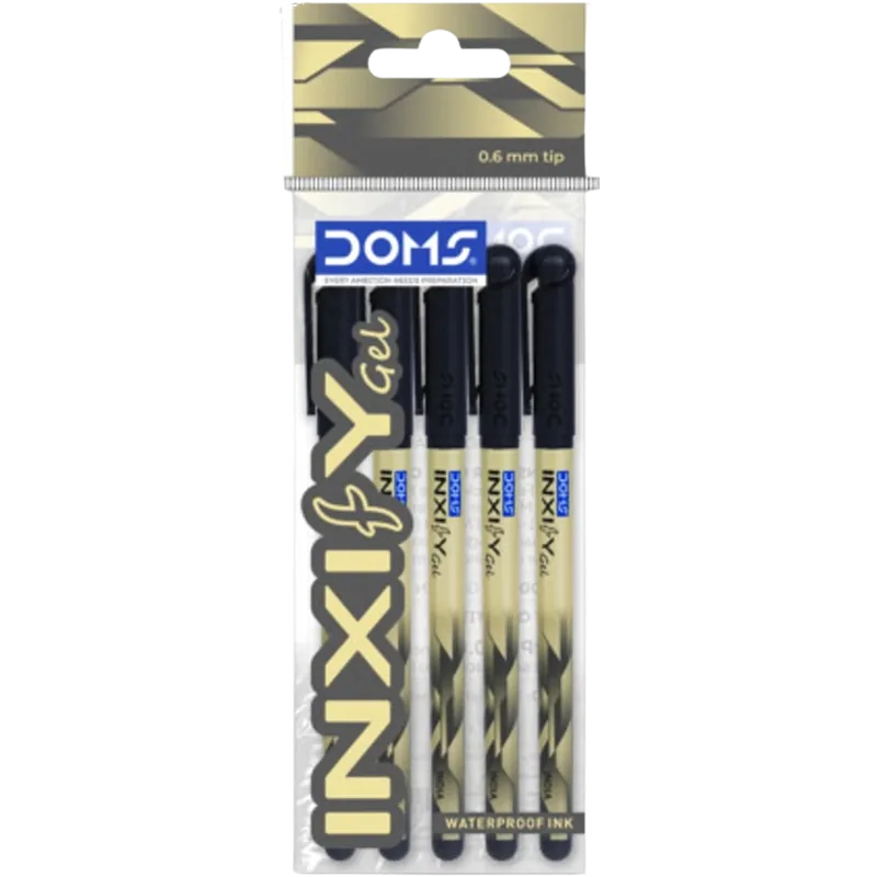 DOMS Inxify Gel Pen Black 1 Box