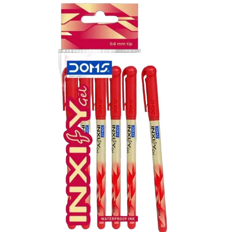 DOMS Inxify Gel Pen Red 1 Box