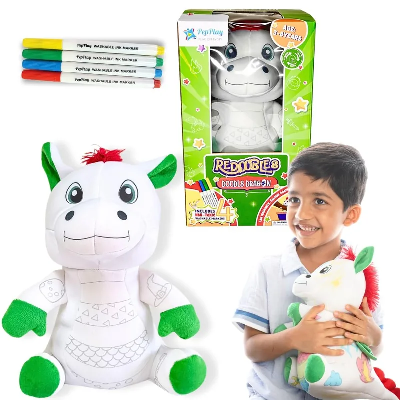 PepPlay Reusable Doodle Dragon Multicolor