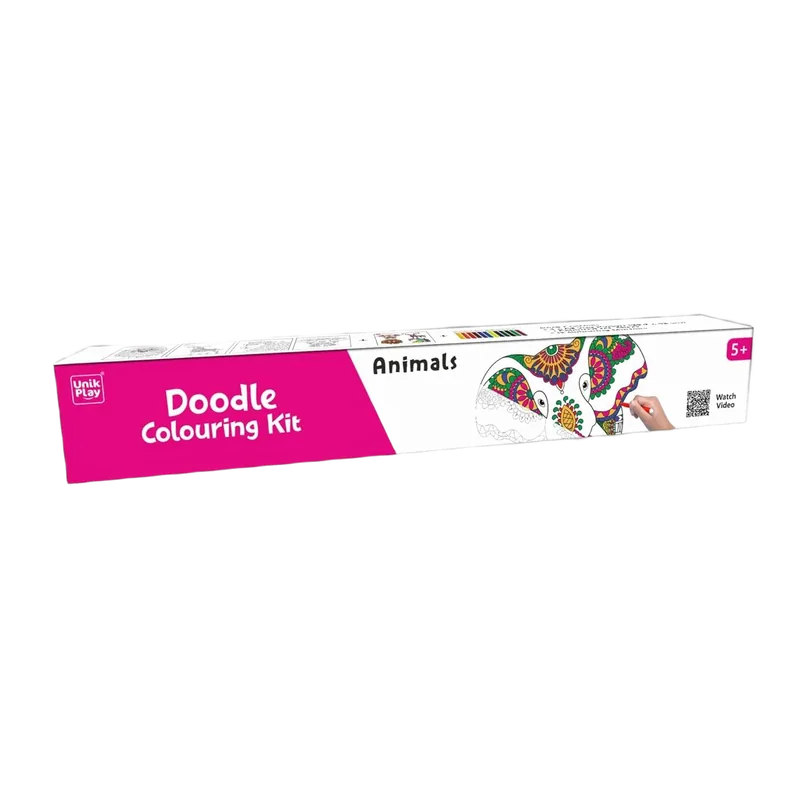 Doodle Colouring Kit Animals Multicolor