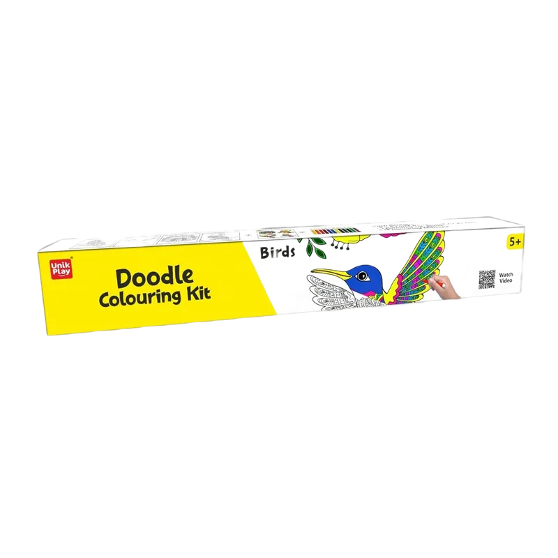 Doodle Colouring Kit Birds Multicolor