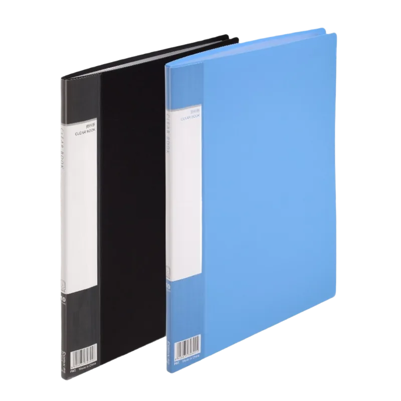 Comix Economical Display Book 10 Pocket Black A4