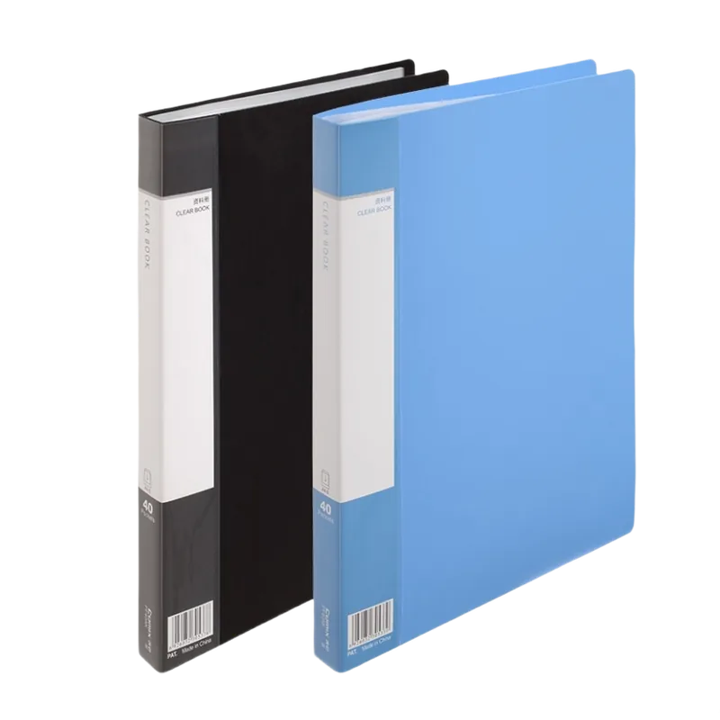 Comix Economical Display Book 40 Pocket Blue A4